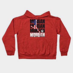 Morgan Soccer Womens Celebration USA Kids Hoodie